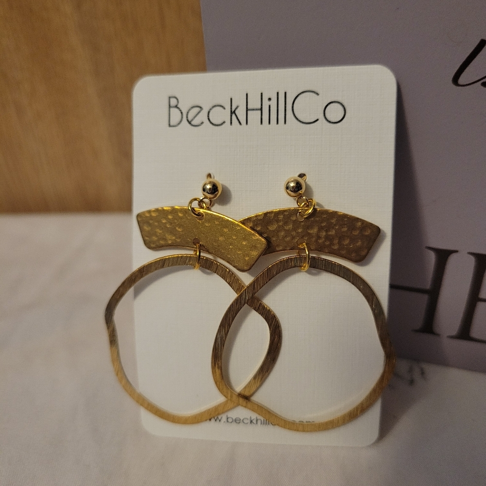 BeckHillCo Gold Geometric Earrings